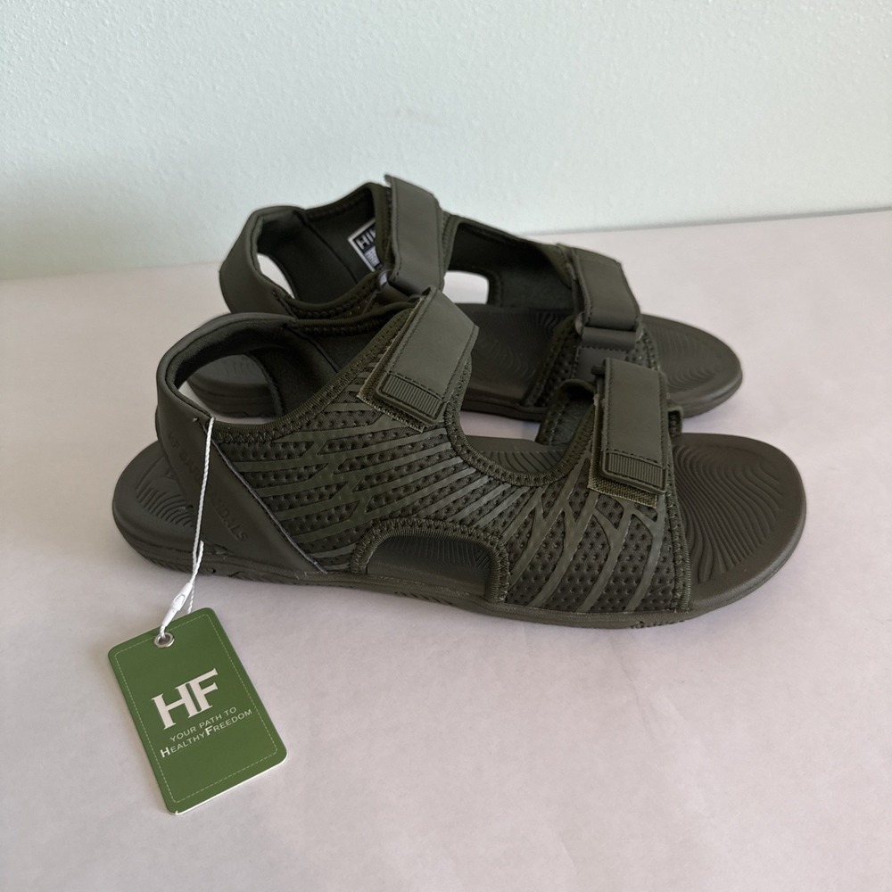 Hike Footwear HF Baresandals Green Barefoot Sandals Unisex W 10/10.5 M 8/8.5 NWT